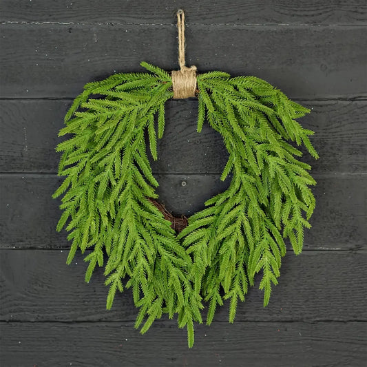 Heart Twig Wreath Evergreen Norfolk